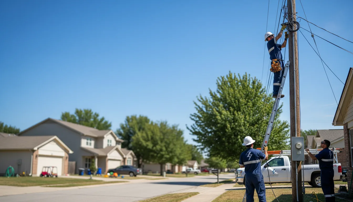 Residential electrician providing installation services in De Pere, WI